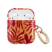 Selencia Vivid Case voor de Apple Airpods 1 / 2 - Tropical Vibes Apricot