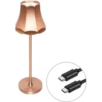 QAZQA Retro tafellamp koper oplaadbaar IP44 - Granny