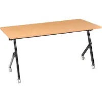 Beliani BENDI - Bureau inklapbaar - Bruin/Zwart - 160 x 60 cm - MFC