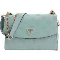 GUESS schoudertas Cresidia II Convertible Xbody Flap Bag Light Sage Logo mintgroen