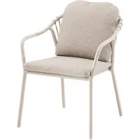 AVH-Collectie Sandora dining tuinstoel aluminium latte stapelbaar