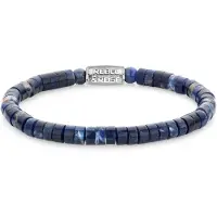 Rebel & Rose Slices Midnight Blue RR-60102-S-M Armband 6mm 17,5cm
