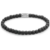 Rebel & Rose Roll the Dice The Black Stone RR-40079-S-L Armband 4mm 19cm