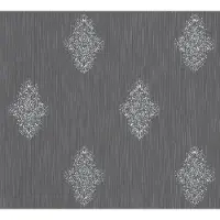 Architects Paper AS Creation - Vliesbehang - Luxury Wallpaper - 10,05x0,53 m - barok grijs zilver