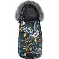 Sensillo Kinderwagen voetenzak, vokelis vežimėliui, OLAF, 100x45, spalvotos gėlytės, 8365