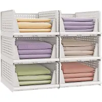 Songmics Kastorganizer met Uittrekbare Mand voor Geordende Opberging, 6