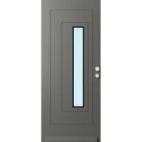 Skantrae Voordeuren SKN 669 Iso glas zwarte bies HR++ | massief hardhout | Deurengigant.nl