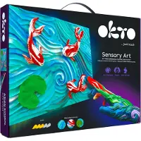 Okto - 3D kunstwerk - Sensory Art - Aian symbol - Courage and harmony - Koi Fish - klei artist