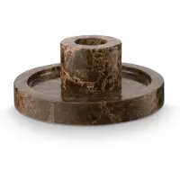 Vt wonen Kandelaar vtwonen Marble Brown 10,2 x 4 cm