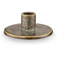 Vtwonen - Kandelaar - Groen - Keramiek - 12x5cm