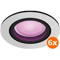 Philips Hue Centura inbouwspot White and Color - rond - Aluminium - 6-pack