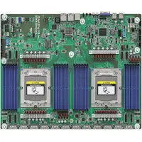 Asrock Industrial GENOA2D24G-2L+ - Moederbord - LGA6096 socket - Ondersteunt 2 CPU's - USB 3.2 Gen 1 - 2 x Gigabit LAN - Geïntegreerde grafische kaart (CPU vereist)