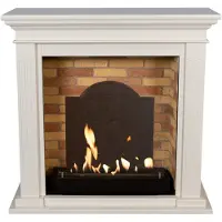 Xaralyn Bio-ethanol haard - Cadiz BME-MDW - Witte MDF Haardombouw - 3 KW Verwarming