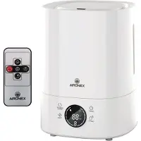 Aironex Luchtbevochtiger – Voorzien Van 6 Liter Waterreservoir En Topfill Design En Aroma Diffuser – Voor Woonkamer En Slaapkamer – Wit Kunststof – 6 Liter