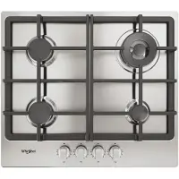 Whirlpool TGML 661 IX R Roestvrijstaal Ingebouwd 58 cm Gaskookplaat 4 zone(s)