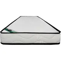 Vente-unique Matras 90 x 190 cm van schuim en tijk van bamboe, dikte 15 cm - KANANI van NATUREA L 190 cm x H 15 cm x D 90 cm
