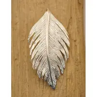 925 Sterling zilveren hanger grote veer - zilver hangertje van een veer- zilveren hanger veertje- pendant feather silver - vrouwelijk hangers - mannelijke hangers - natuurlijke item van zilver hanger