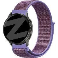 Bandz Nylon loop bandje (18mm) - Geschikt voor Garmin Vivoactive 4s / Vivomove 3s / Venu 2s / Venu 3s / Forerunner 255s / Forerunner 265s / Venu 4 - 41mm - Lila