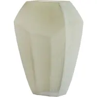 Light & Living VIONNA vaas van glas in olijf groen 30x16x44.5 cm