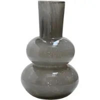 Vase the World Vaas Lindi Elite | Grey - Grijs | Dik Glas | Mondgeblazen glas | Ø22 x H36 cm