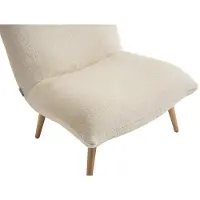 Vente-unique Fauteuil in beige nepbont - PEPITA