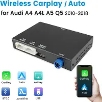 Hexinex Autoradio Draadloze Carplay Android Auto-smartphone-spiegeling GPS SWC Geschikt voor Audi MMI 3G (2008-2018)