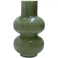 Vase the World Vaas Alima Elite | Groen - Green | Dik glas | Mondgeblazen | Ø20 x H35 cm