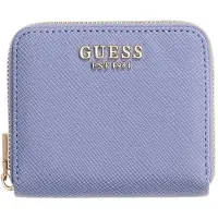 GUESS portemonnee Laurel II SLG Small Zip Around Wallet Grey Blue blauwgrijs