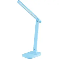 Ideus LED-bureaulamp met 5 lichtstanden, dimfunctie en aanraakschakelaar, blauw. Merk: ZET , modelnummer: 04225