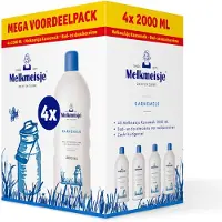 Melkmeisje Bad en Douche Crème Karnemelk - 4x 2000 ml - Voordeelverpakking