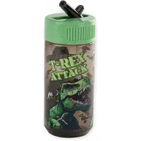 Derform Dino Kinderfles met Rietje - 330ml, School, BPA-vrij