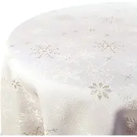 Unique living Tafelkleed Crystal Wit D 160 Cm