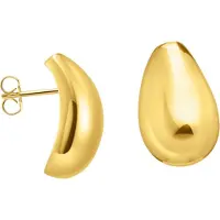 Thomas Sabo Oorbellen, Stud oorbellen druppelvorm, (750 geelgoud vergulding, 925 sterling zilver)