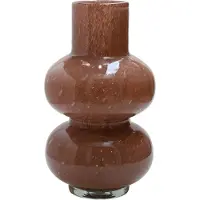 Vase the World Vaas Alima Elite | Bruin - Brown | Dik glas | Mondgeblazen | Ø20 x H35 cm