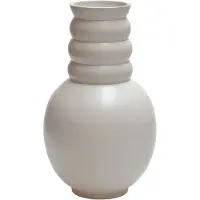Vase the World Vaas Amarga | Ivory | Metaal | Droogbloemen | Ø14 x H25 cm