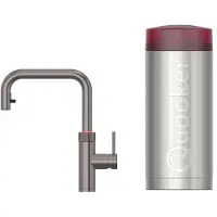 Quooker Flex Square gun metal met Comb+ reservoir