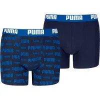 Puma boxershort - blauw (set van 2) Jongens Stretchkatoen All over print - maat 158/164