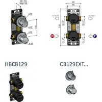 Hotbath HBCB129 inbouwdeel