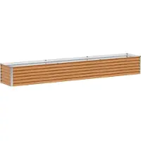 vidaXL Verhoogde plantenbak Lichtbruin 290 x 50 x 36 cm