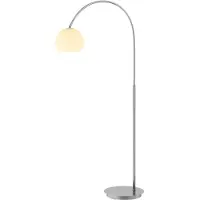 LINDBY Vloerlampe , Cynthia, Metallic, Woonkamer, Glas, Modern