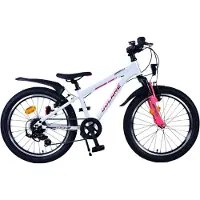 Volare XC Race Kinderfiets - 20 inch - Wit Roze - 7 versnellingen
