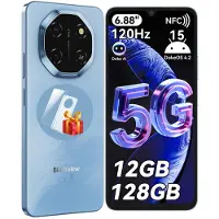 Blackview Wave 10C smartphone, zonder abonnement, Android 16, 6,88 inch, 120Hz, 1080p, Dual SIM, gezichtsherkenning, 5000 mAh, Gemini AI, DokeOS 5.0, 1080p, 4G
