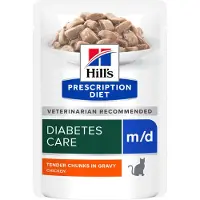 Hill's Pet Nutrition Prescription Diet m/d Diabetes Care Kattenvoer - Maaltijdzakje