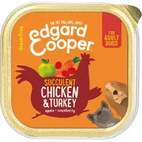 Edgard & Cooper 11x Kuipje Vers Vlees Hondenvoer Kip - Kalkoen 150 gr