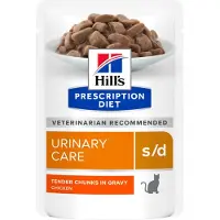 Hill's Pet Nutrition Prescription Diet s/d Urinary Care Kattenvoer Nat Kip 12 x 85 gr