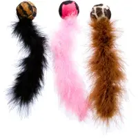 Kong Speeltje Wild Tails - Kattenspeelgoed - 23 cm Assorti