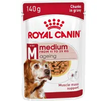 Royal Canin Shn Medium Ageing 10plus Pouch - Hondenvoer - 10x140 g