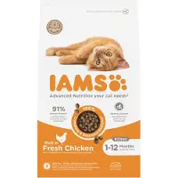 IAMS Kitten kattenvoer met verse kip 2 x 3 kg