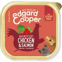 Edgard & Cooper 11x Kuipje Vers Vlees Senior Hondenvoer Kip - Zalm 150 Gr