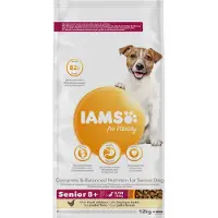 IAMS Hondenvoer Senior, voor kleine en middelgrote rassen, met kip, 3 kg